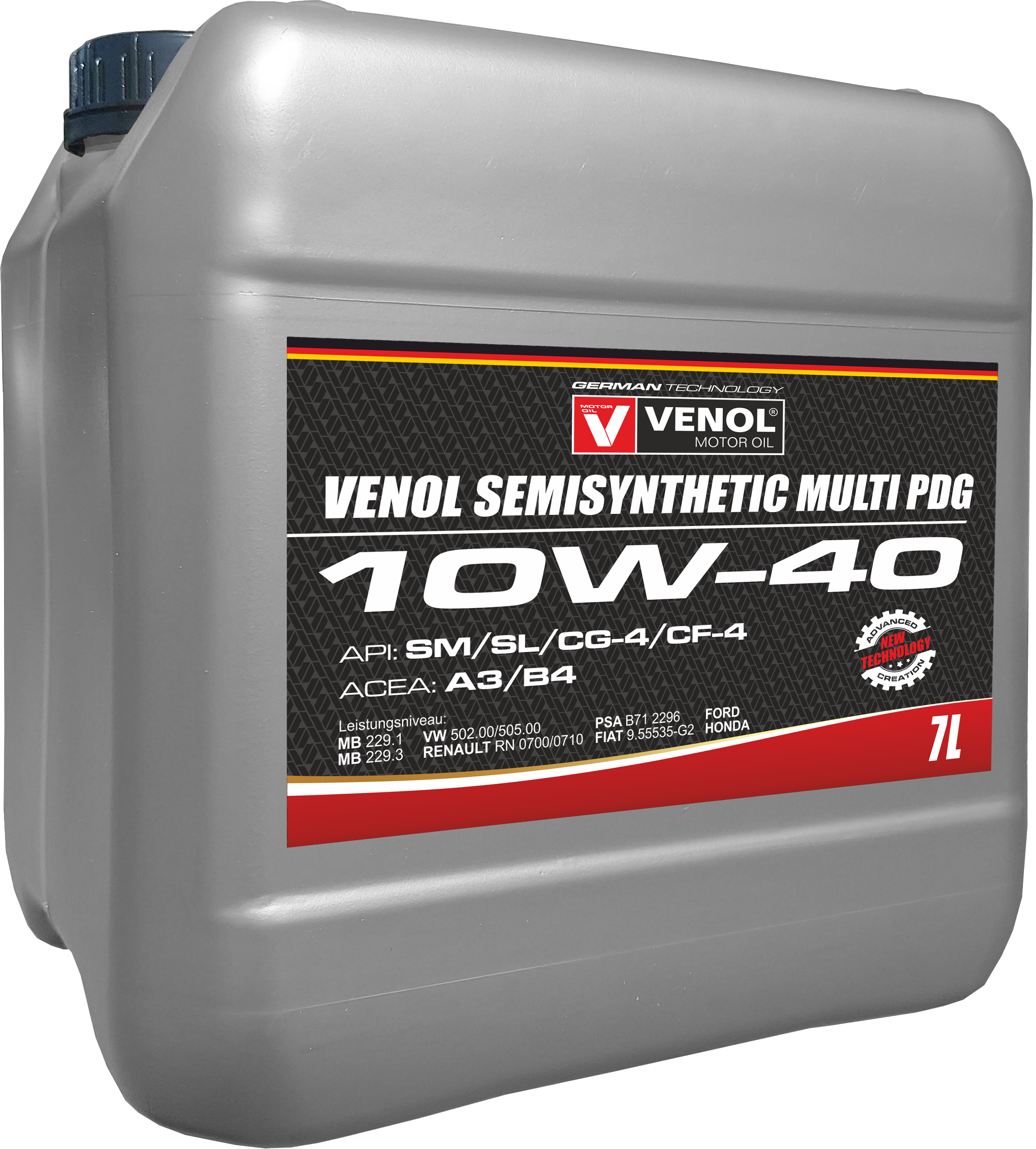 OLEJ_SILNIKOWY_VENOL SEMISYTHETIC SM SL CF 4 10W40 MULTI PDG_7L